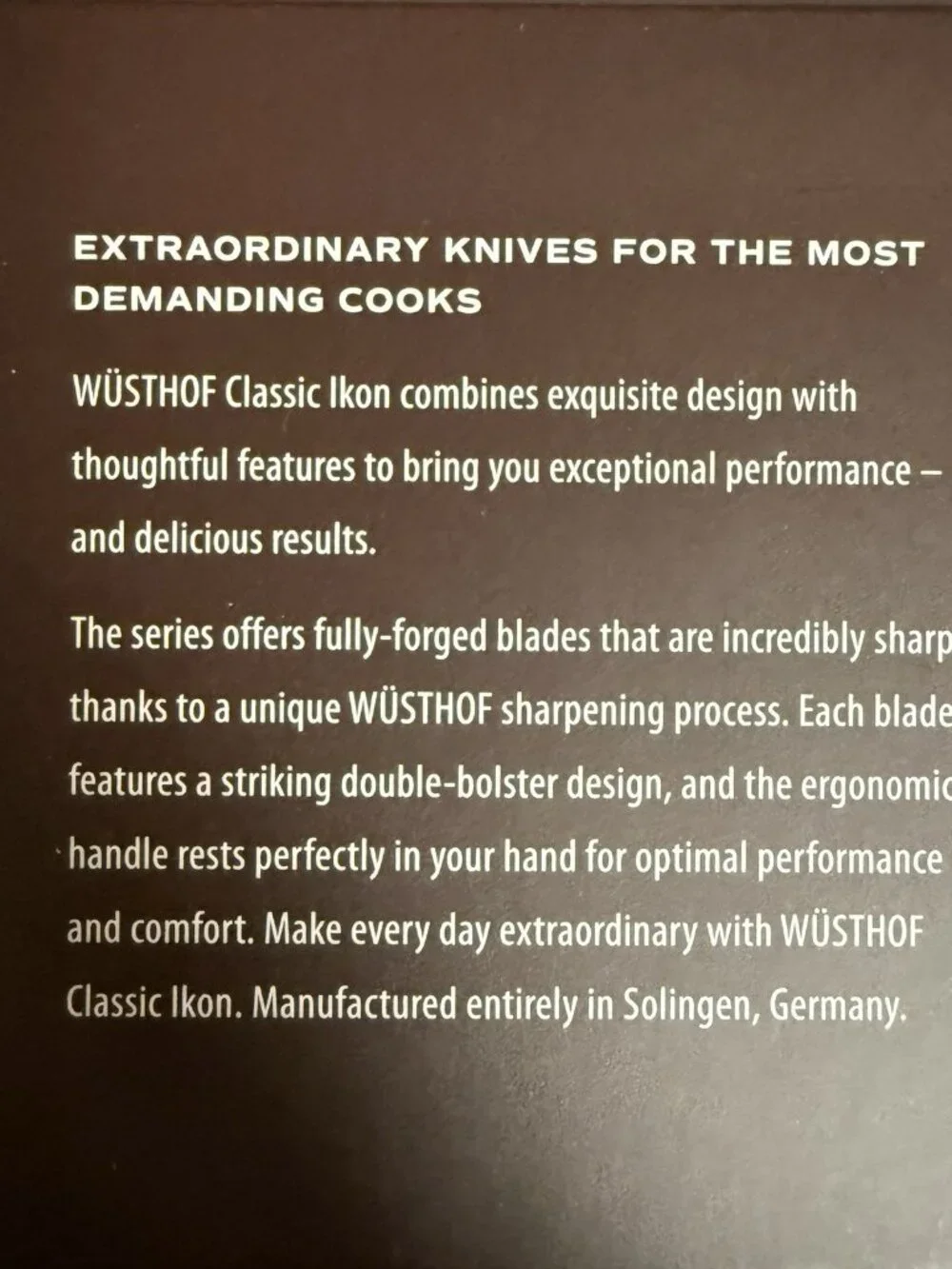 WUSTHOF Classic IKON 8